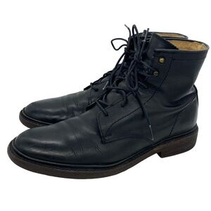 Frye Men’s James Lace Up Black Leather Ankle Boots